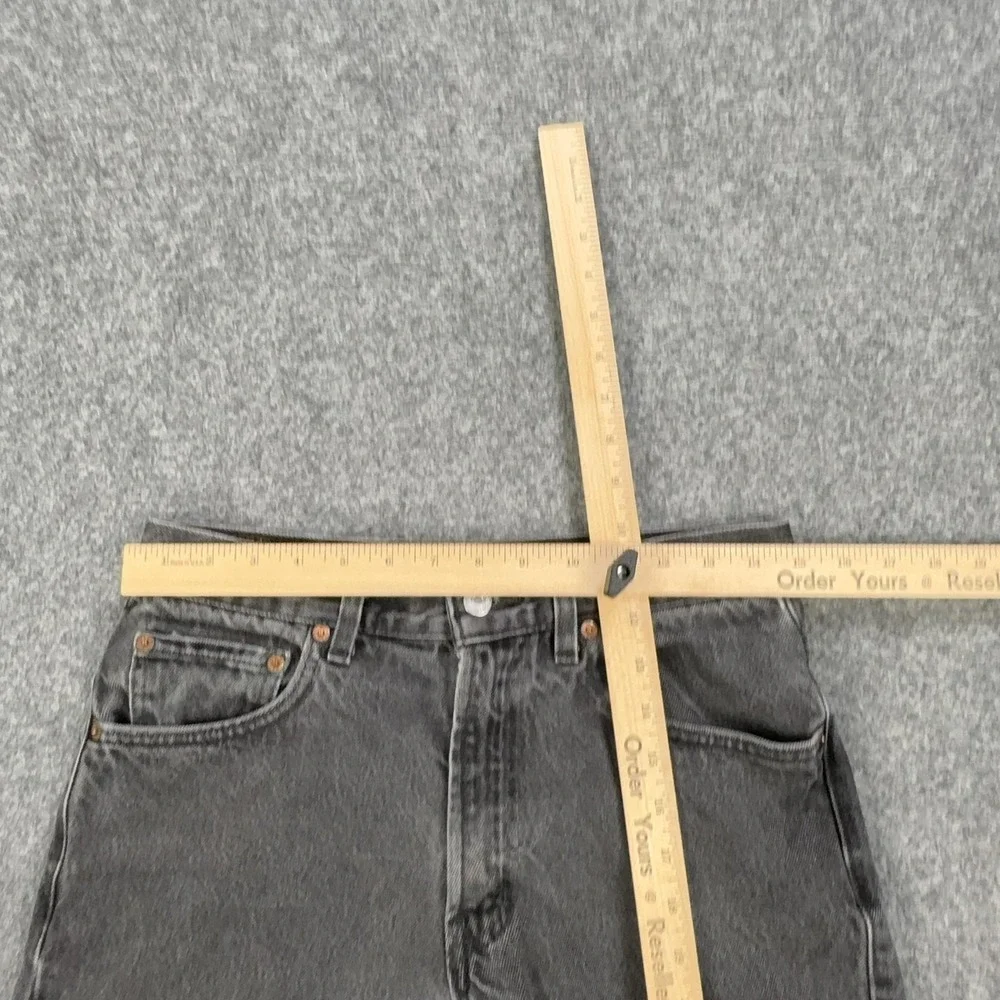 Levis 550 Jeans Mens 30x28 Black Relaxed Fit Tapered Denim Pants